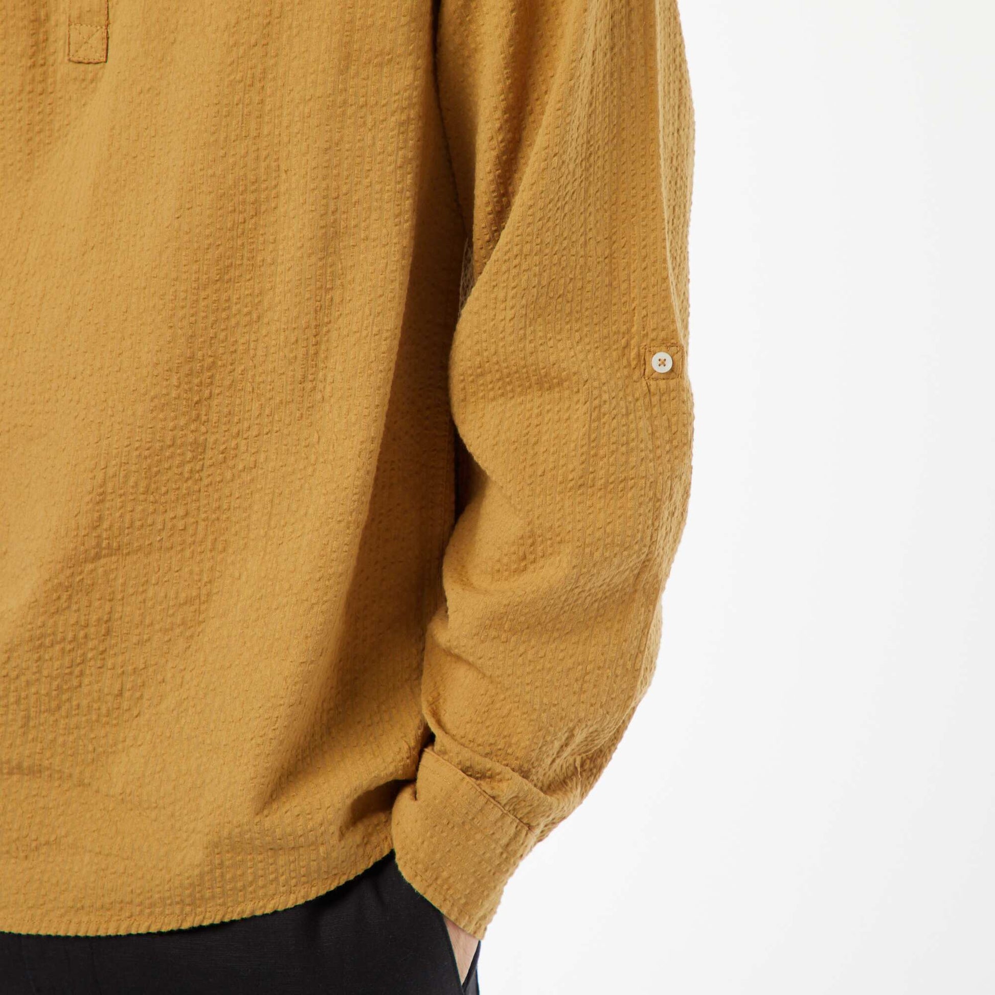 Chemise en maille gaufrée VERT