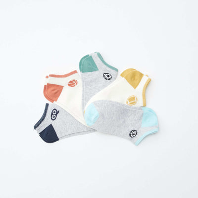 Lot de chaussettes invisibles imprimées GRIS