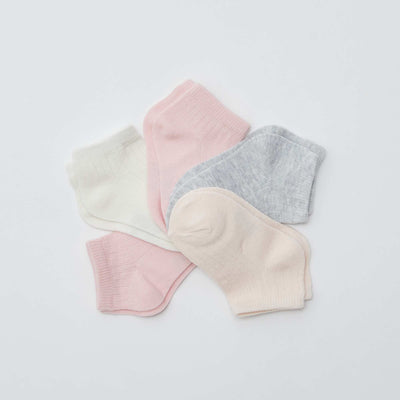 Lot de 5 paires de chaussettes invisibles ROSE