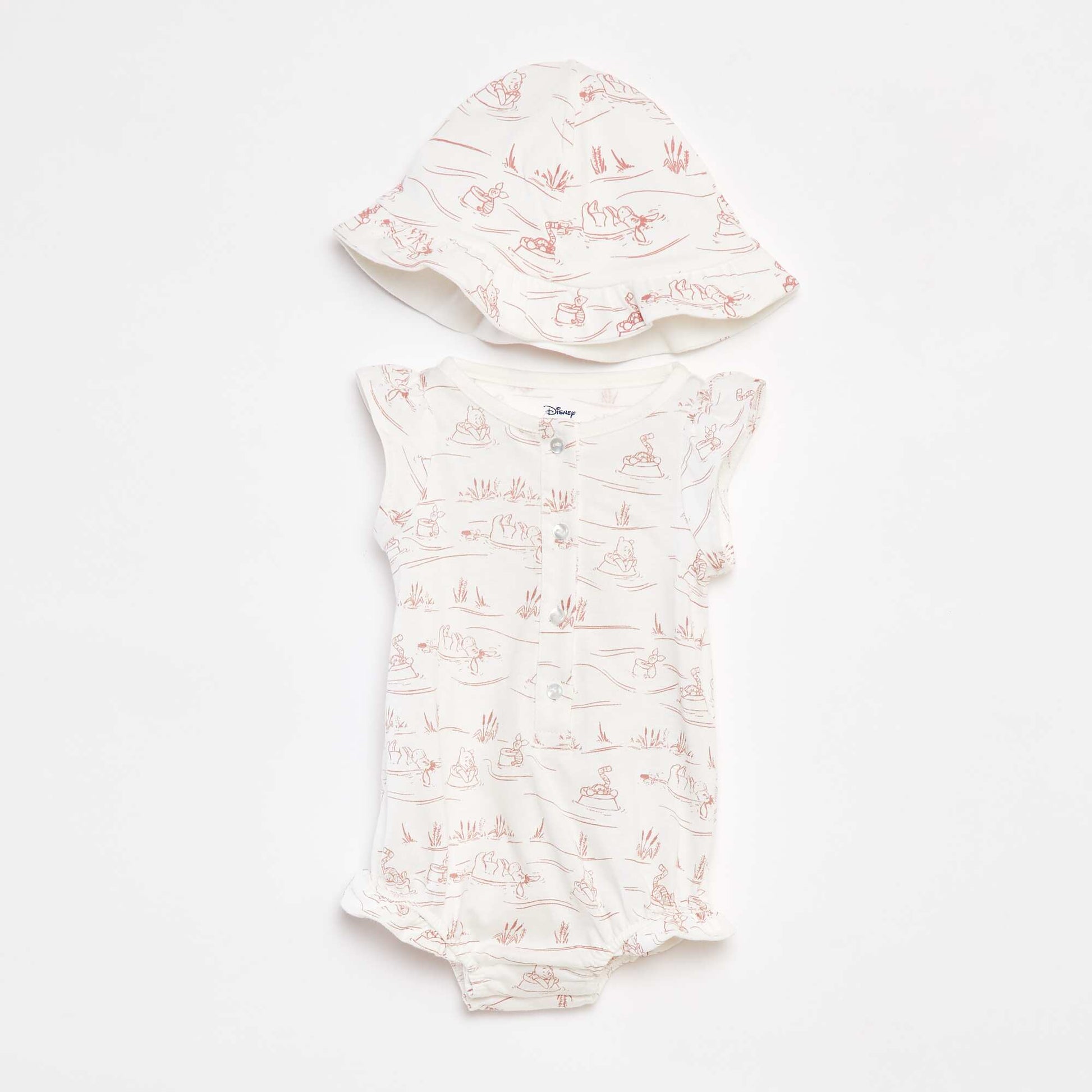Ensemble body + chapeau 'Disney' - 2 pièces BLANC
