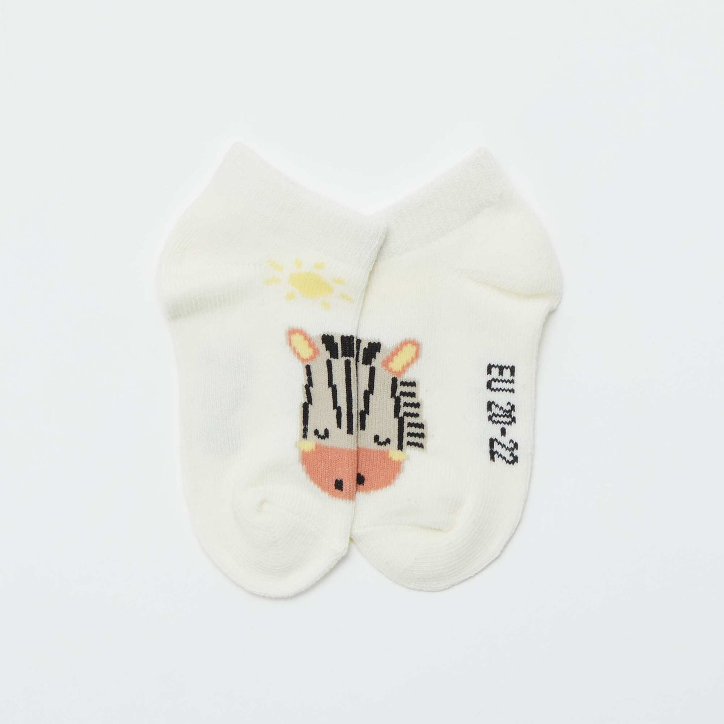 Lot de 5 paires de chaussettes invisibles BLANC SAFARI