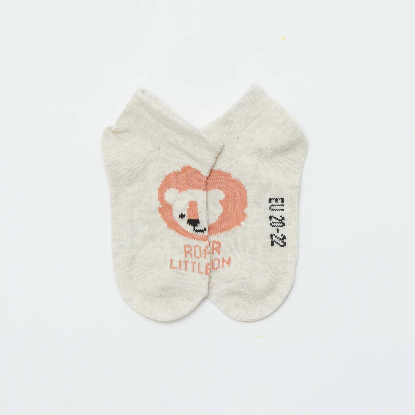 Lot de 5 paires de chaussettes invisibles BLANC SAFARI