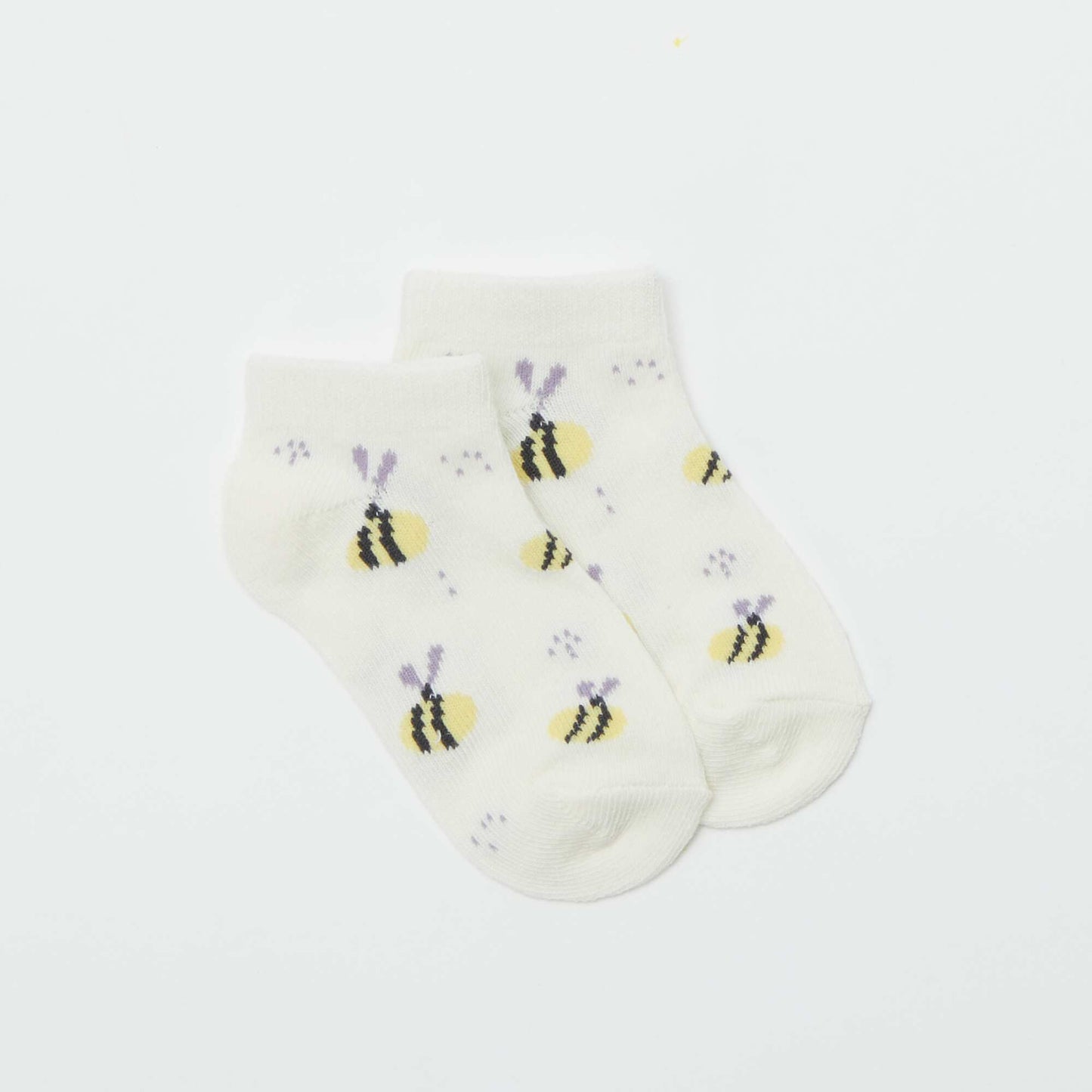 Lot de 5 paires de chaussettes invisibles JAUNE SOLEIL