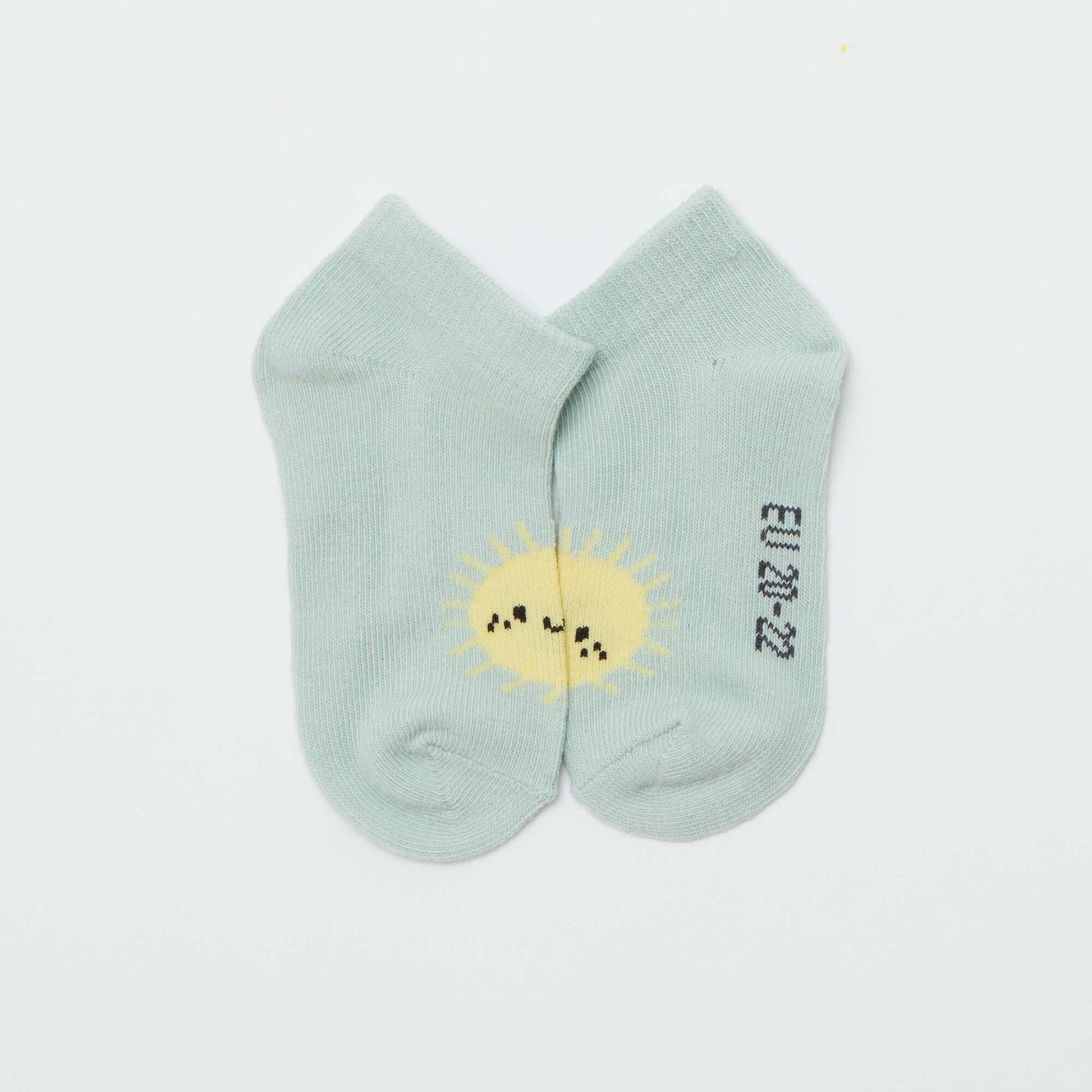 Lot de 5 paires de chaussettes invisibles JAUNE SOLEIL