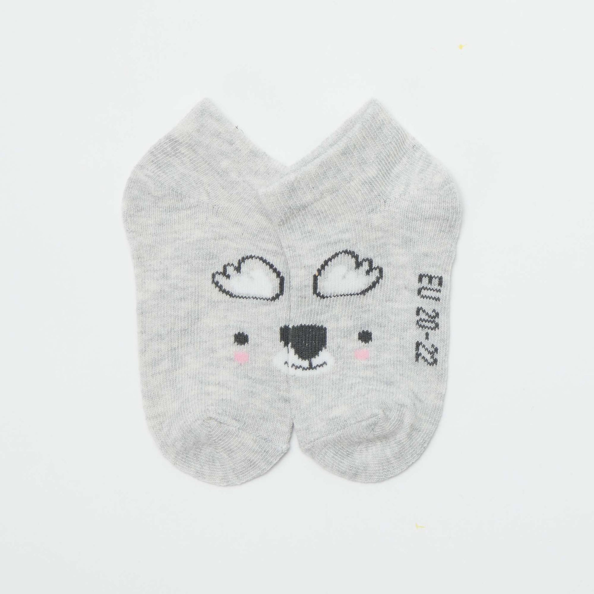 Lot de 5 paires de chaussettes invisibles MULTICOLORE