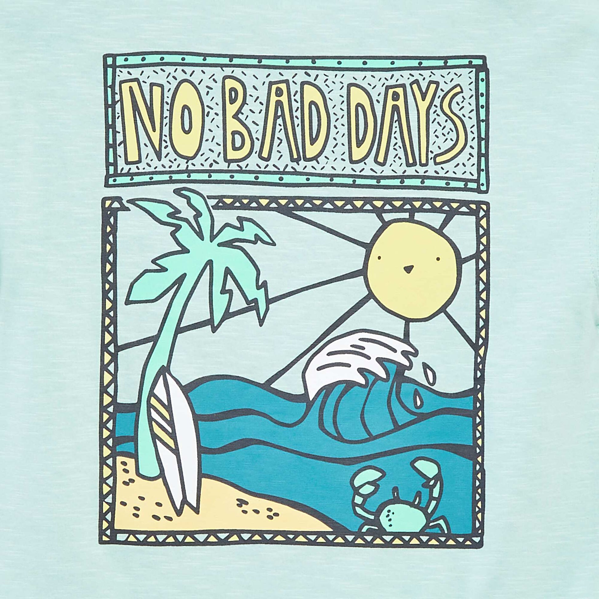 T-shirt à manches courtes avec imprimé VERT