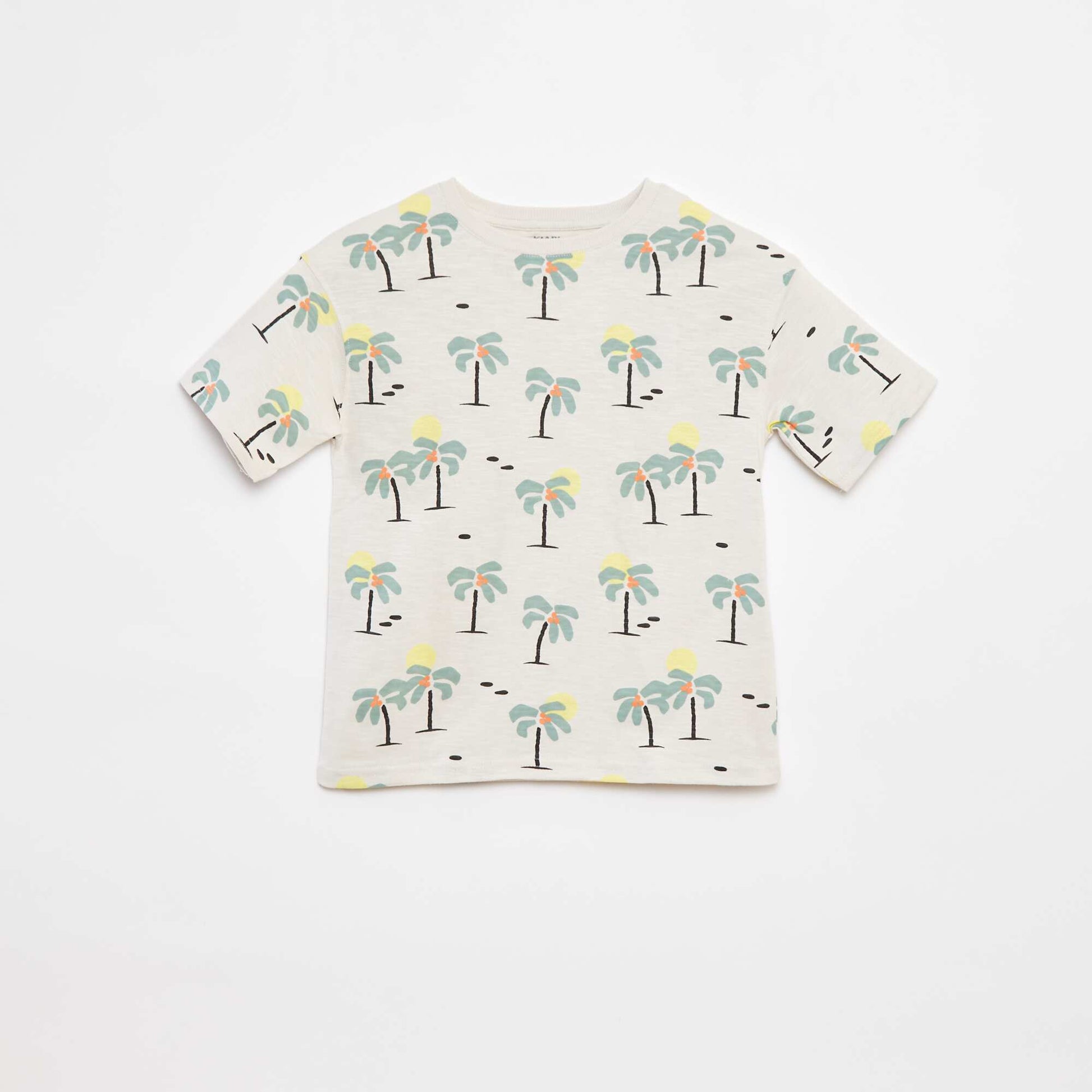 T-shirt à manches courtes avec imprimé BLANC