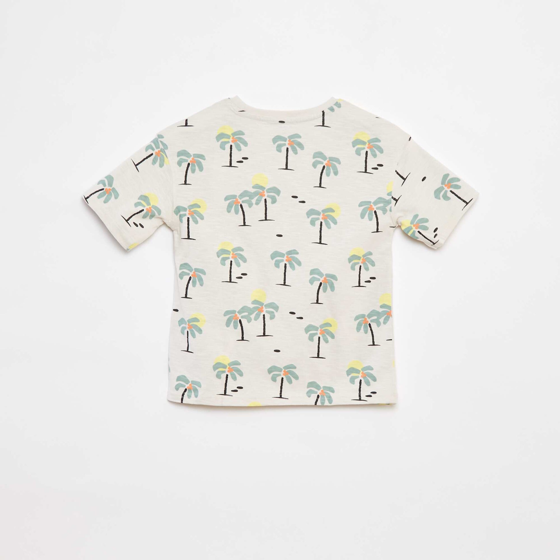 T-shirt à manches courtes avec imprimé BLANC