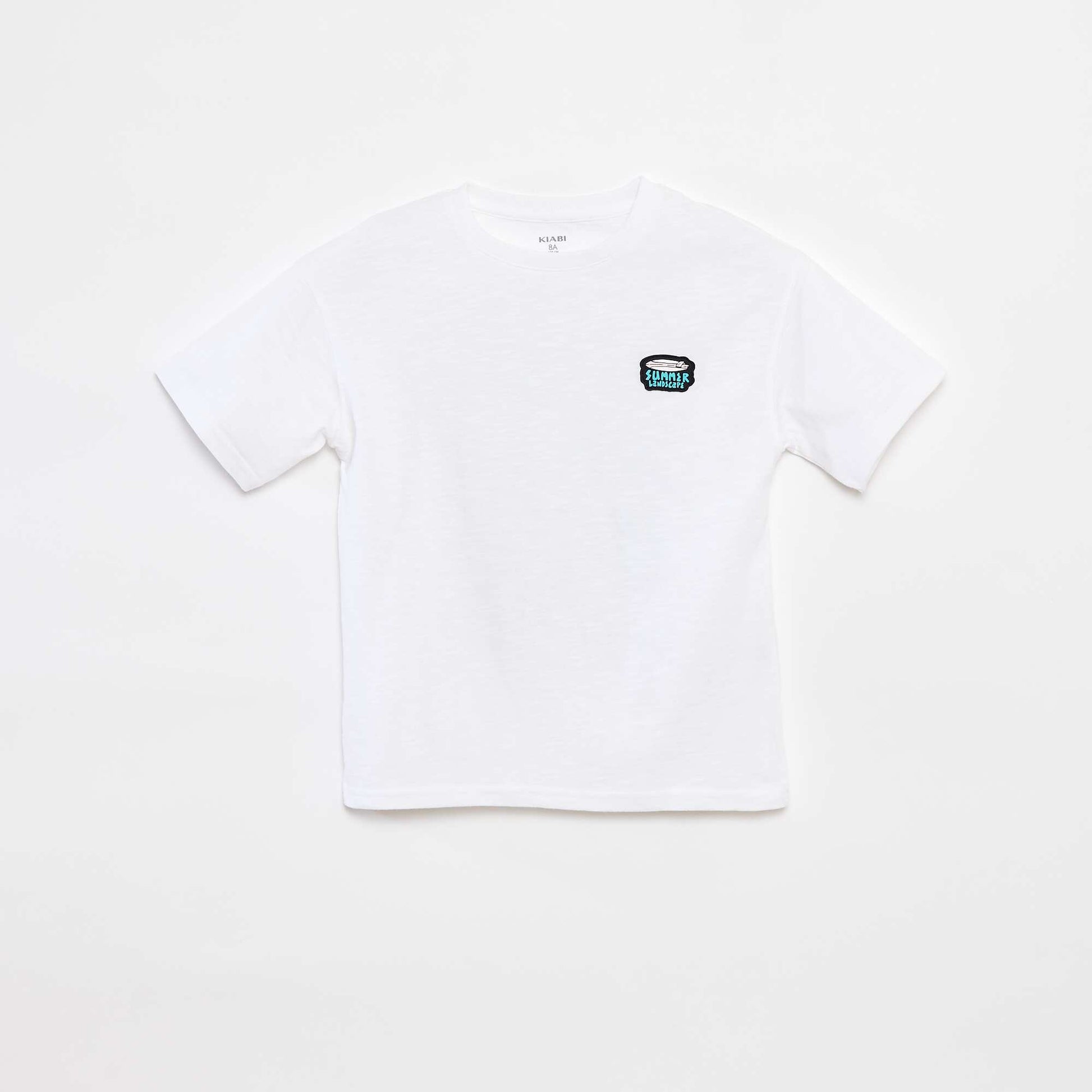 T-shirt à manches courtes avec imprimé BLANC
