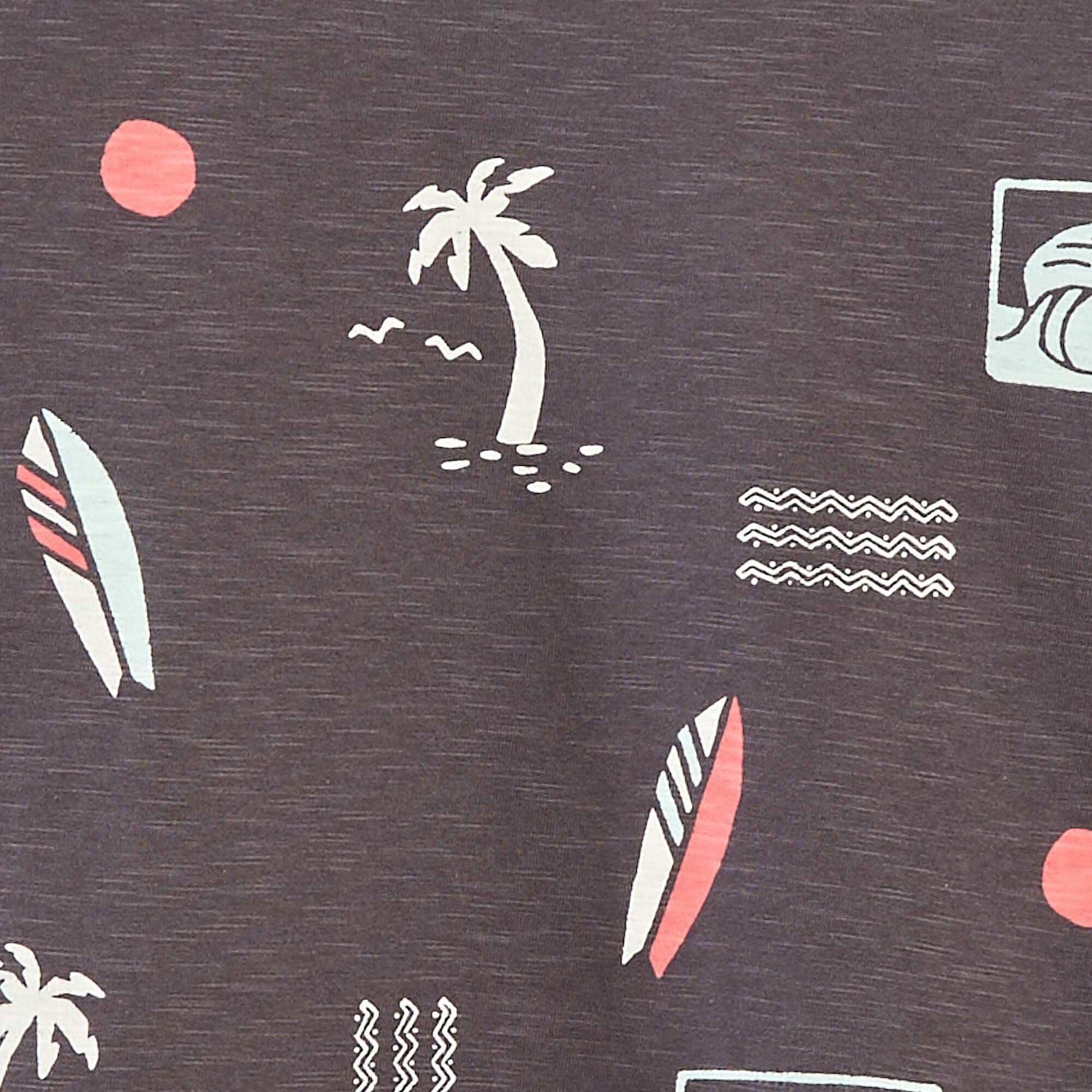 T-shirt à manches courtes avec imprimé NOIR