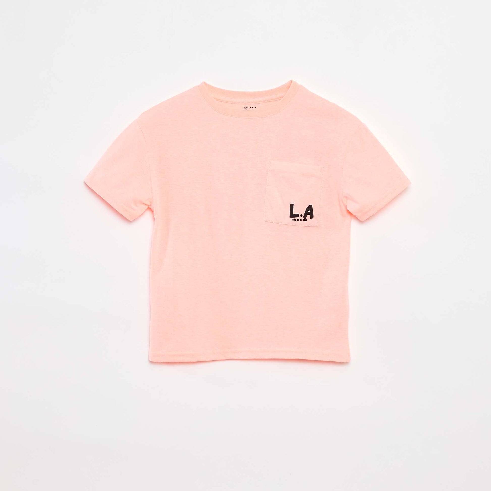 T-shirt loose avec poche poitrine ORANGE