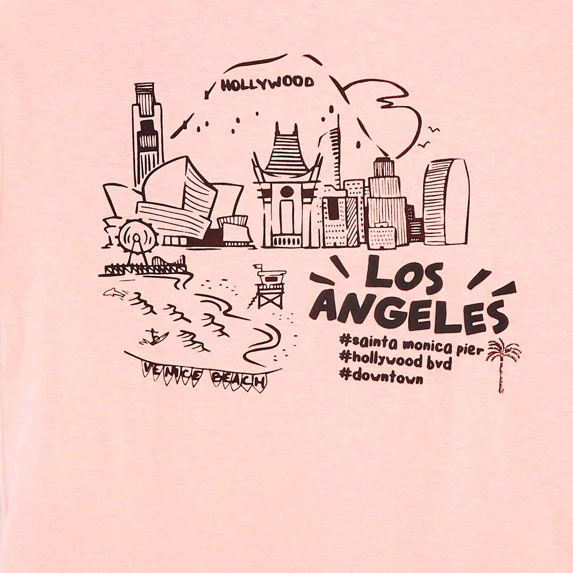 T-shirt loose avec poche poitrine ORANGE