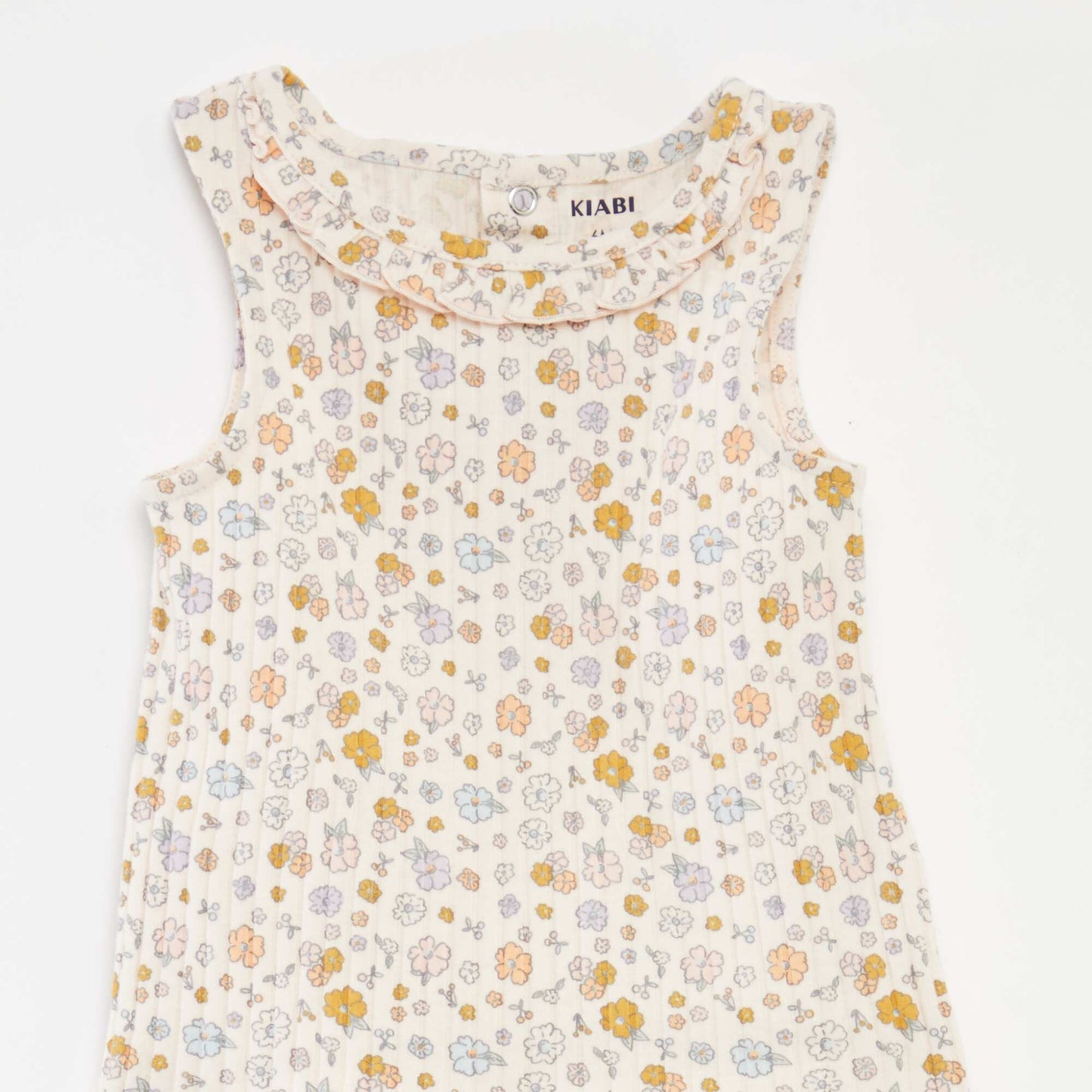 Ensemble débardeur + short en maille côtelée - 2 pièces ROSE