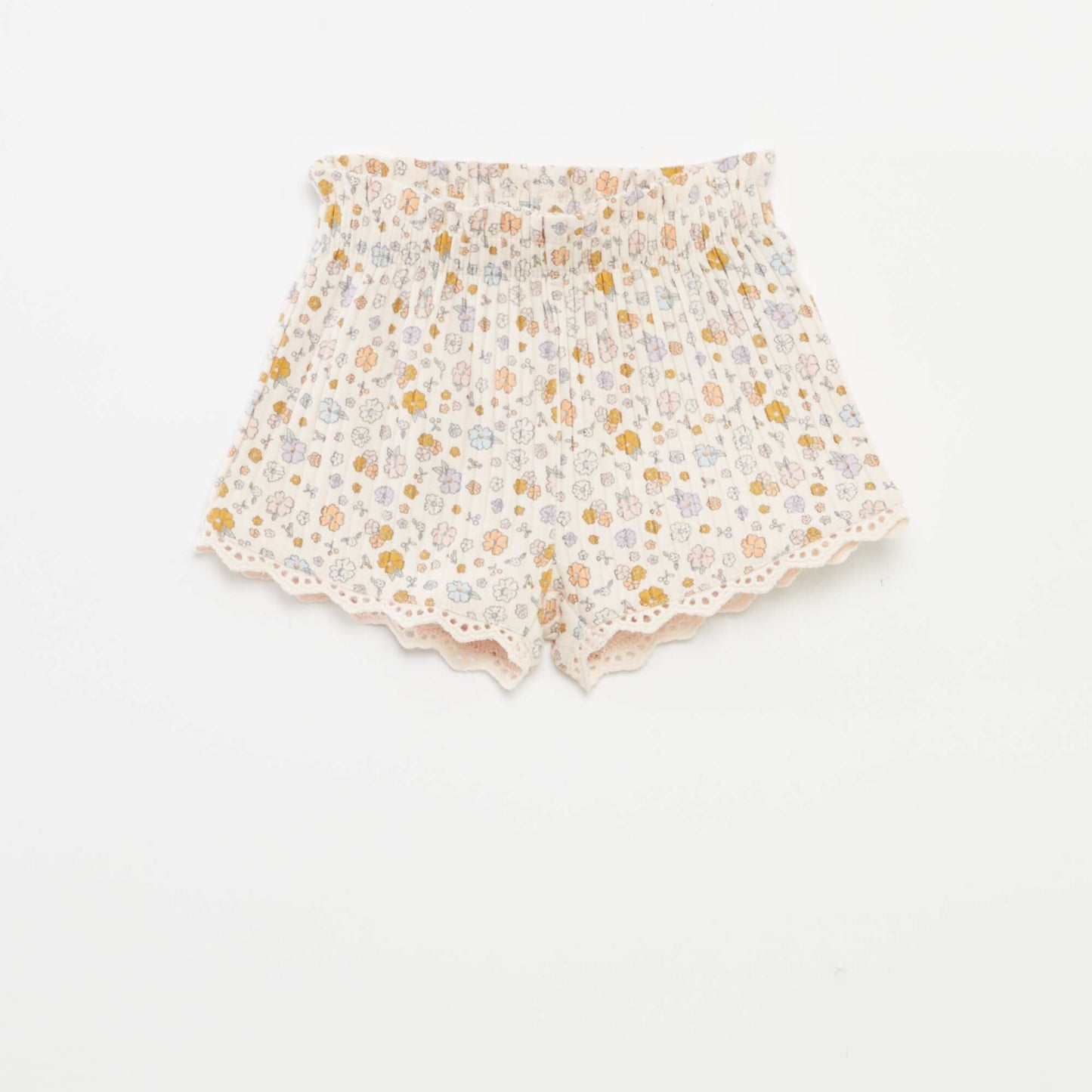 Ensemble débardeur + short en maille côtelée - 2 pièces ROSE