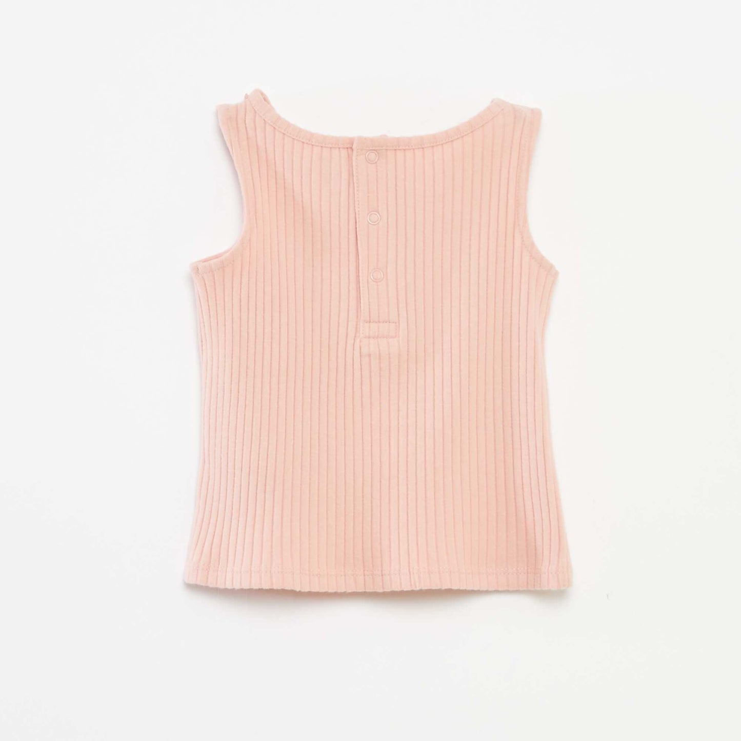 Ensemble débardeur + short en maille côtelée - 2 pièces ROSE