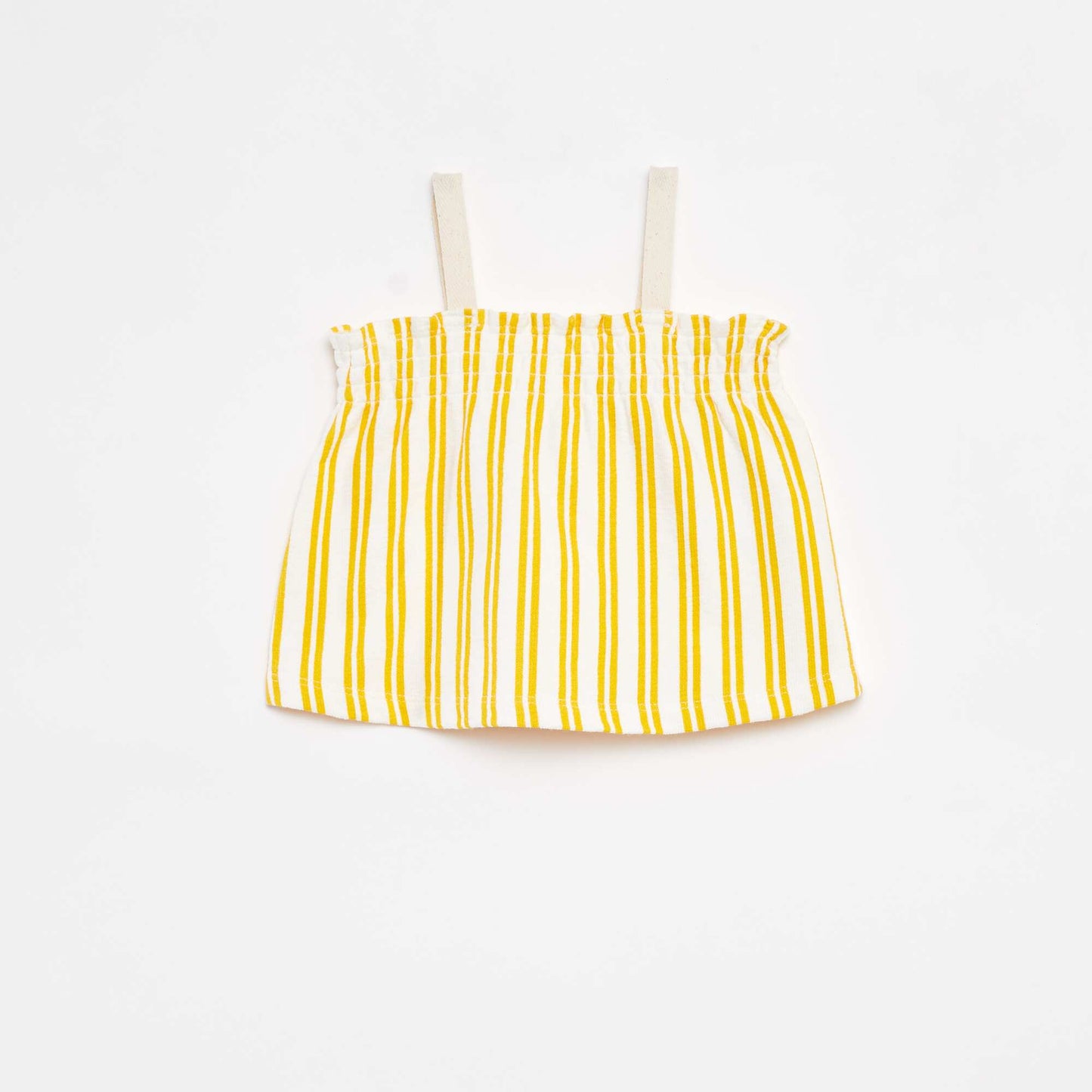 Ensemble top à bretelles + short rayés - 2 pièces BLANC