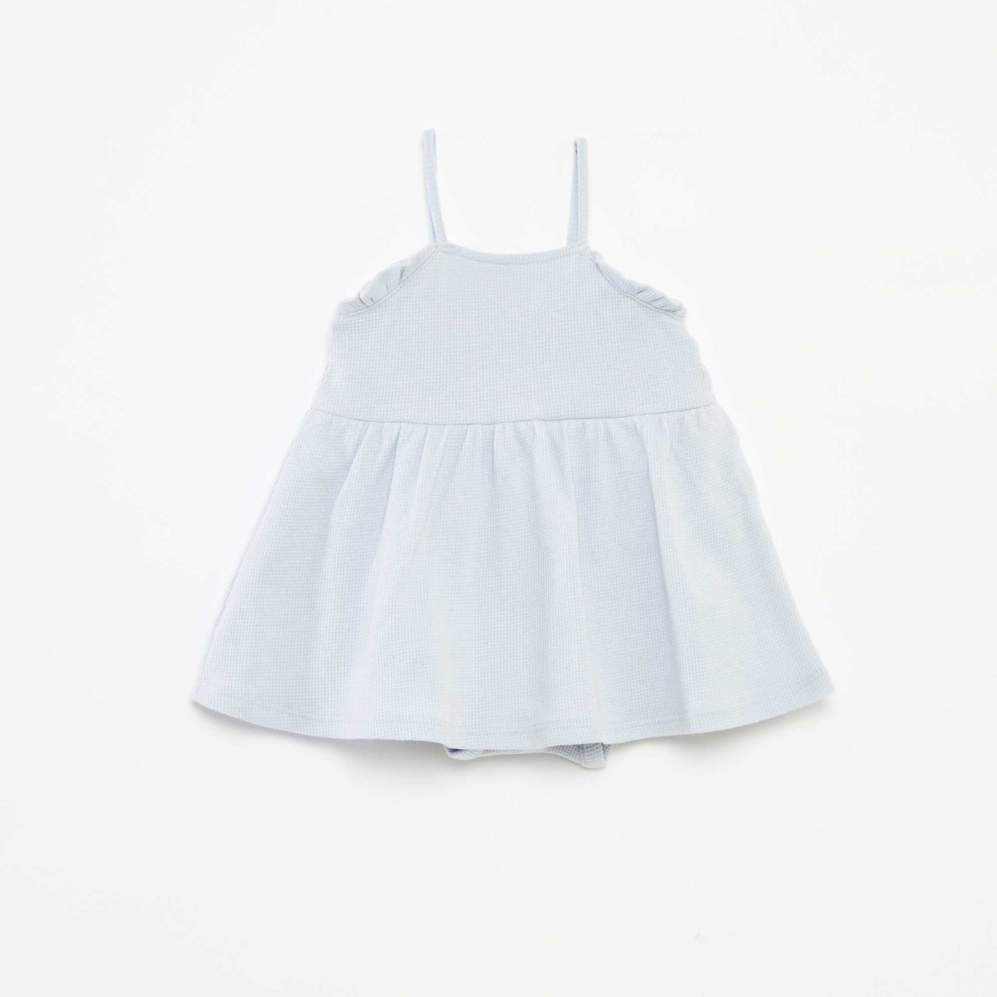 Robe à bretelles avec body intégré BLEU GRIS
