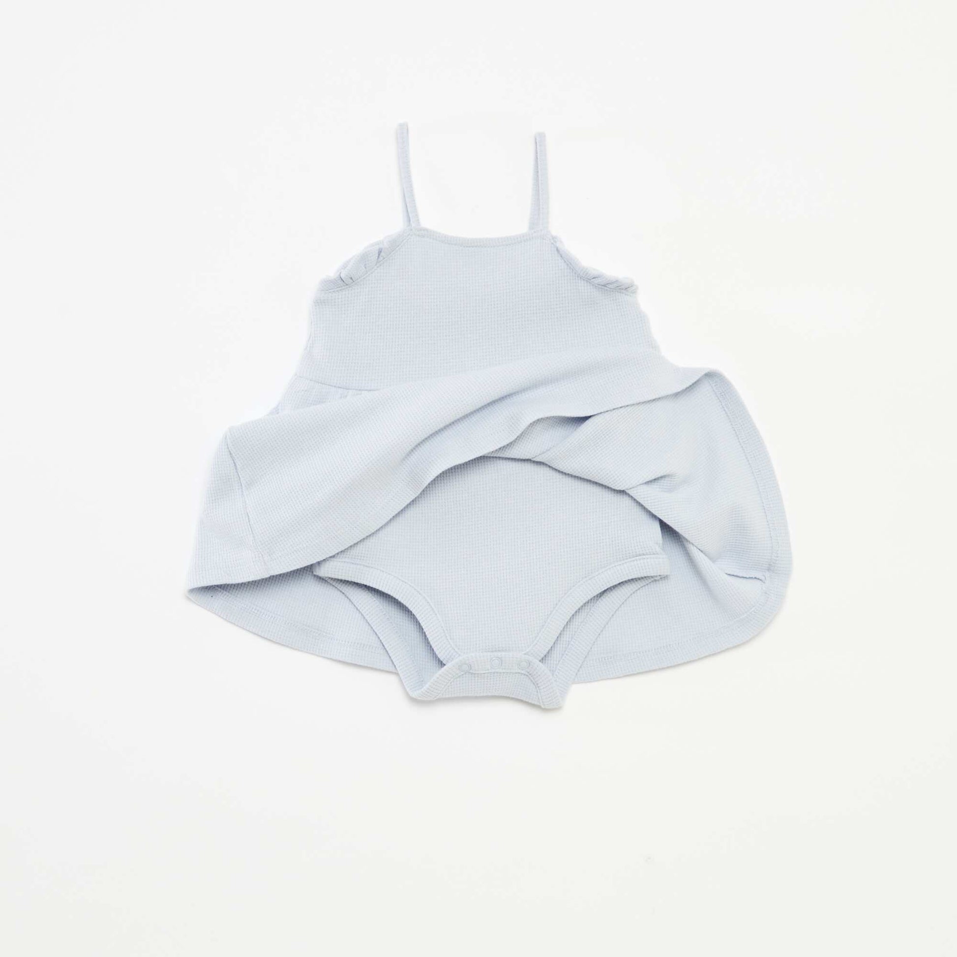 Robe à bretelles avec body intégré BLEU GRIS