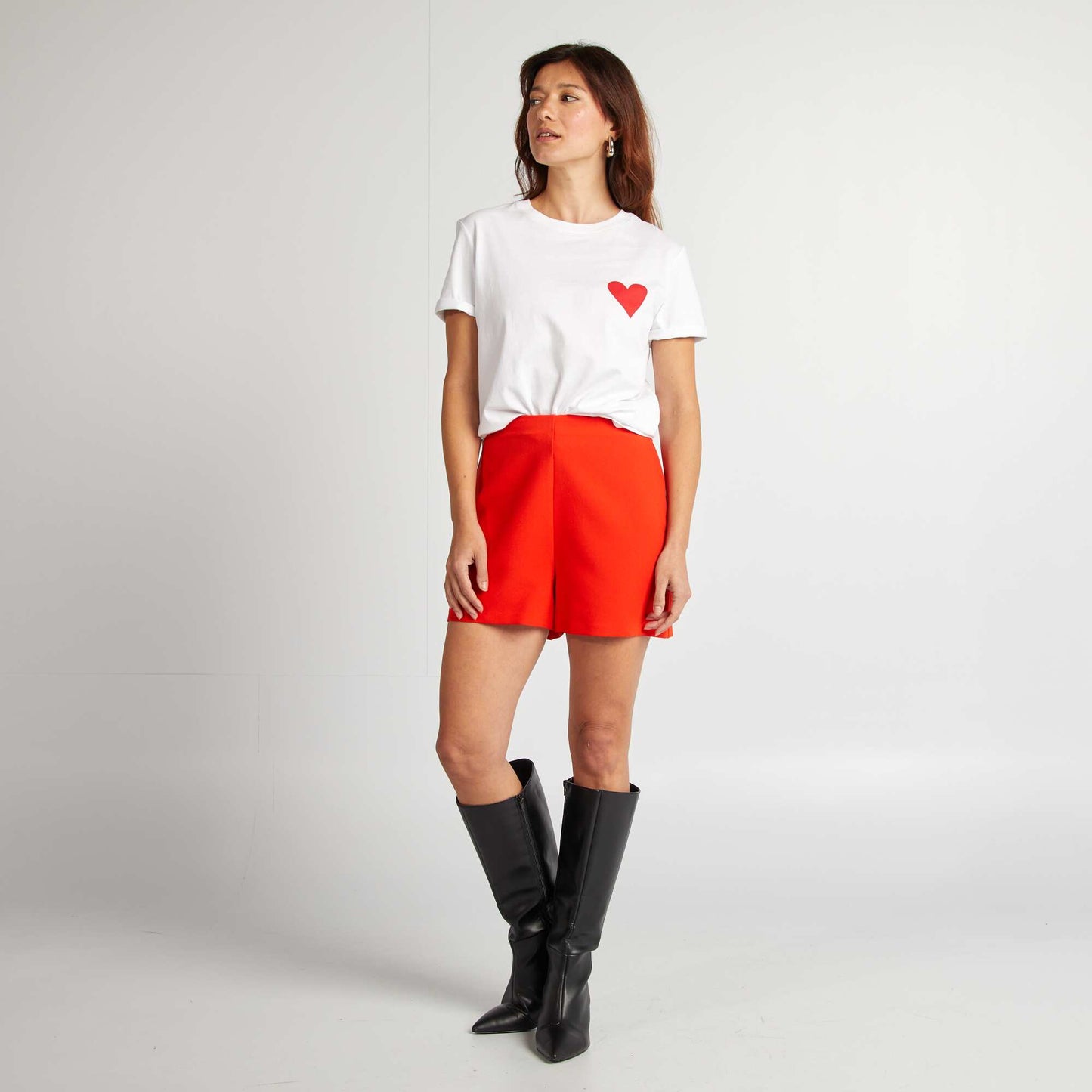 T-shirt avec message EVJF BLANC