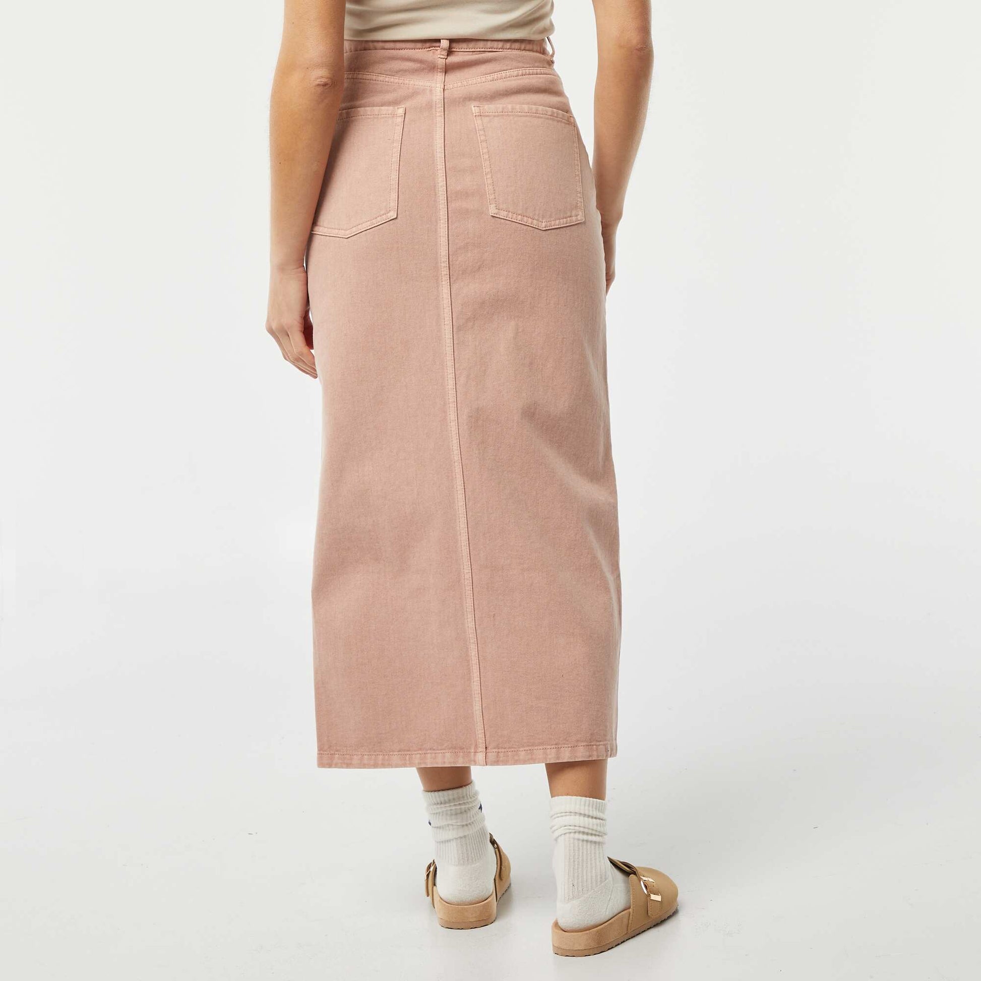 Jupe en jean midi ROSE