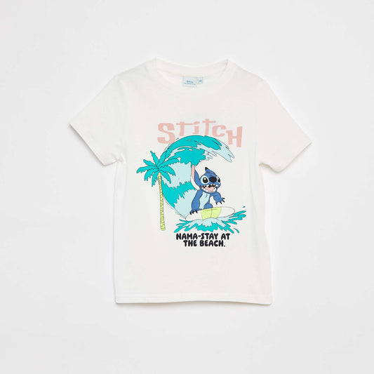 T-shirt 'Disney' 'Stitch' manches courtes BLANC/BLEU