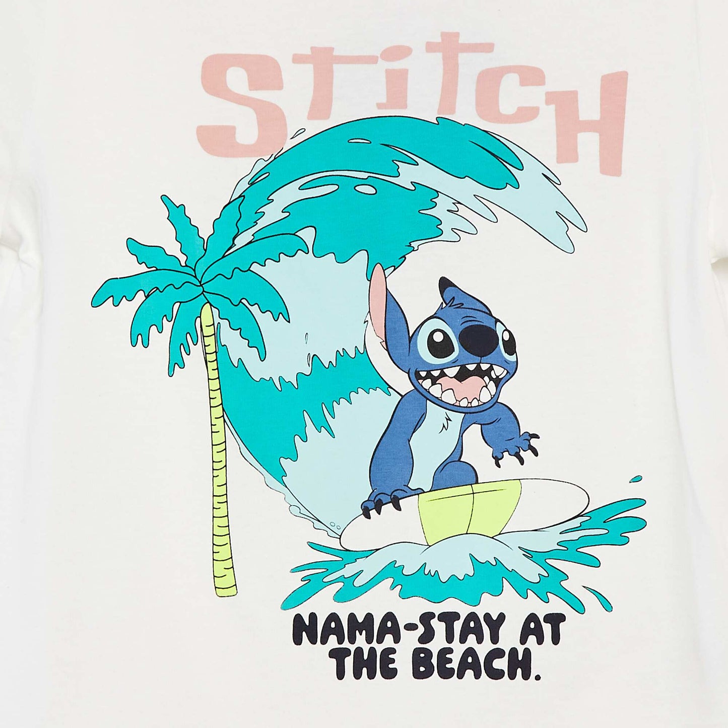 T-shirt 'Disney' 'Stitch' manches courtes BLANC/BLEU