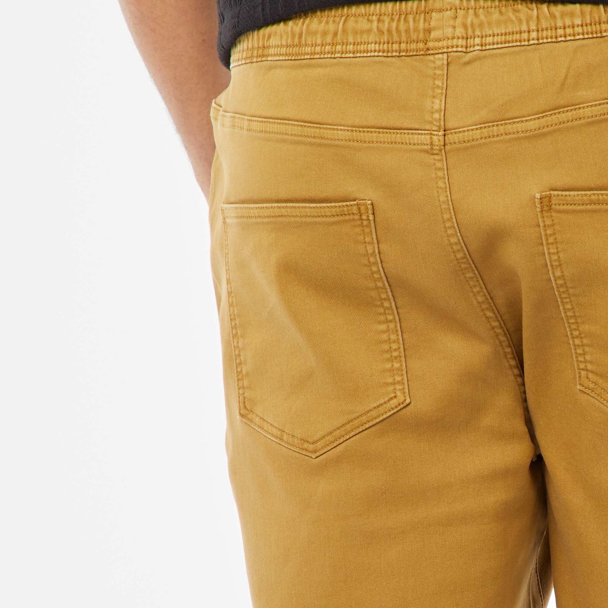 Bermuda en denim coloré JAUNE