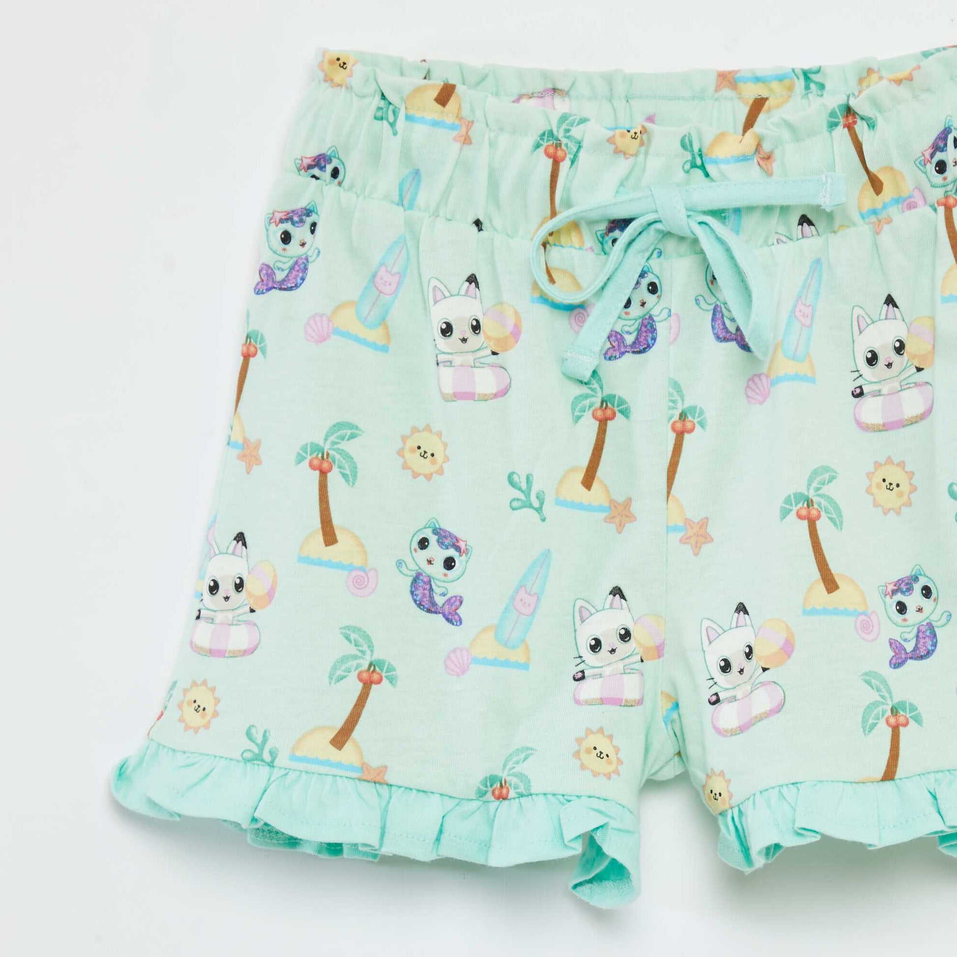 Ensemble short + t-shirt 'Gabby et la maison magique' - 2 pièces BLANC
