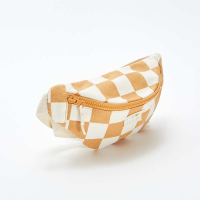 Sac banane en toile MARRON