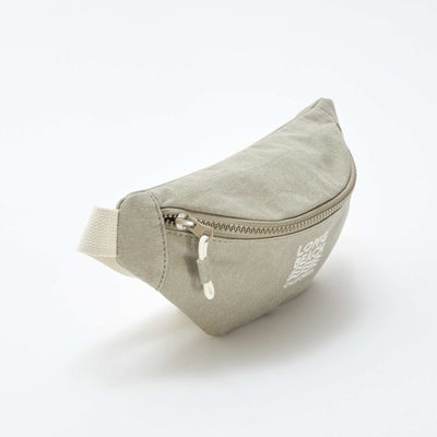 Sac banane en toile VERT