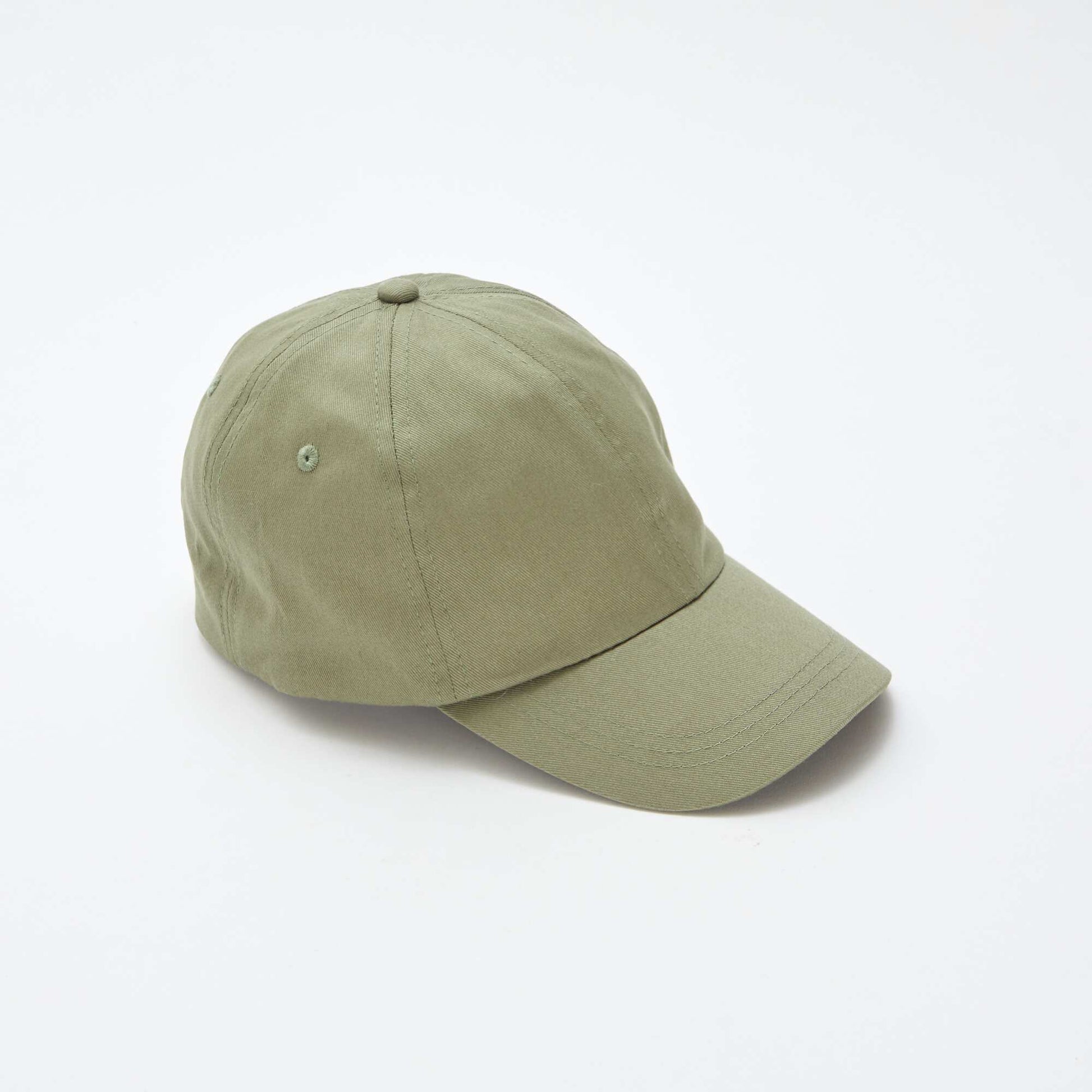 Casquette uni en coton VERT