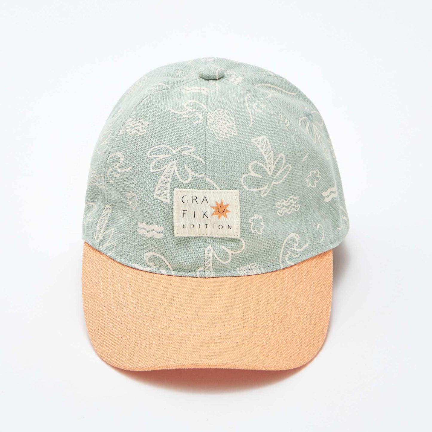 Casquette en toile à motif BLEU