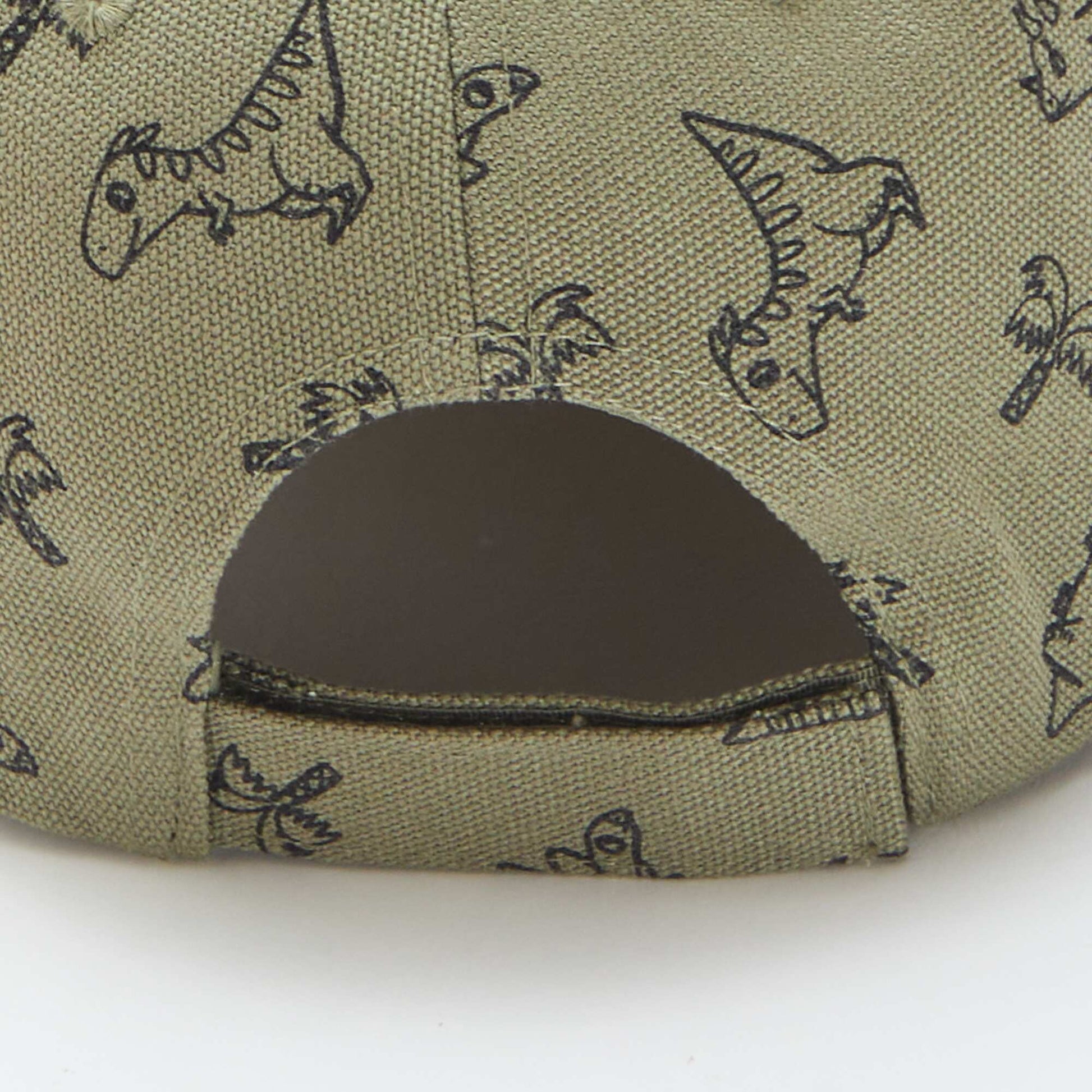 Casquette en toile à motif VERT