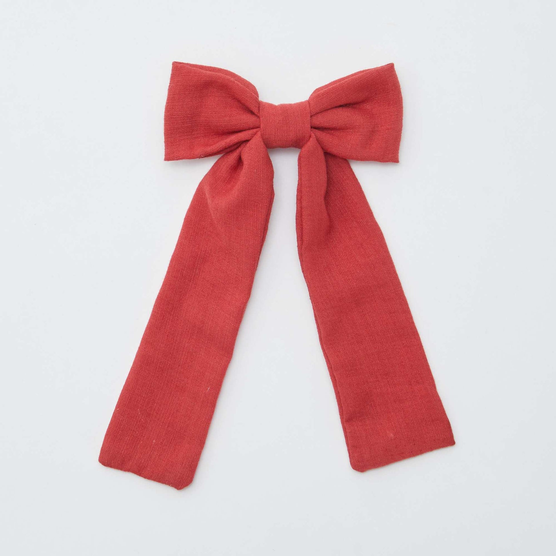 Pince à cheveux avec nœud ROUGE