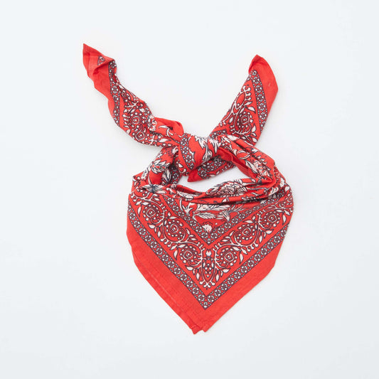 Foulard imprimé 'bandana' ROUGE