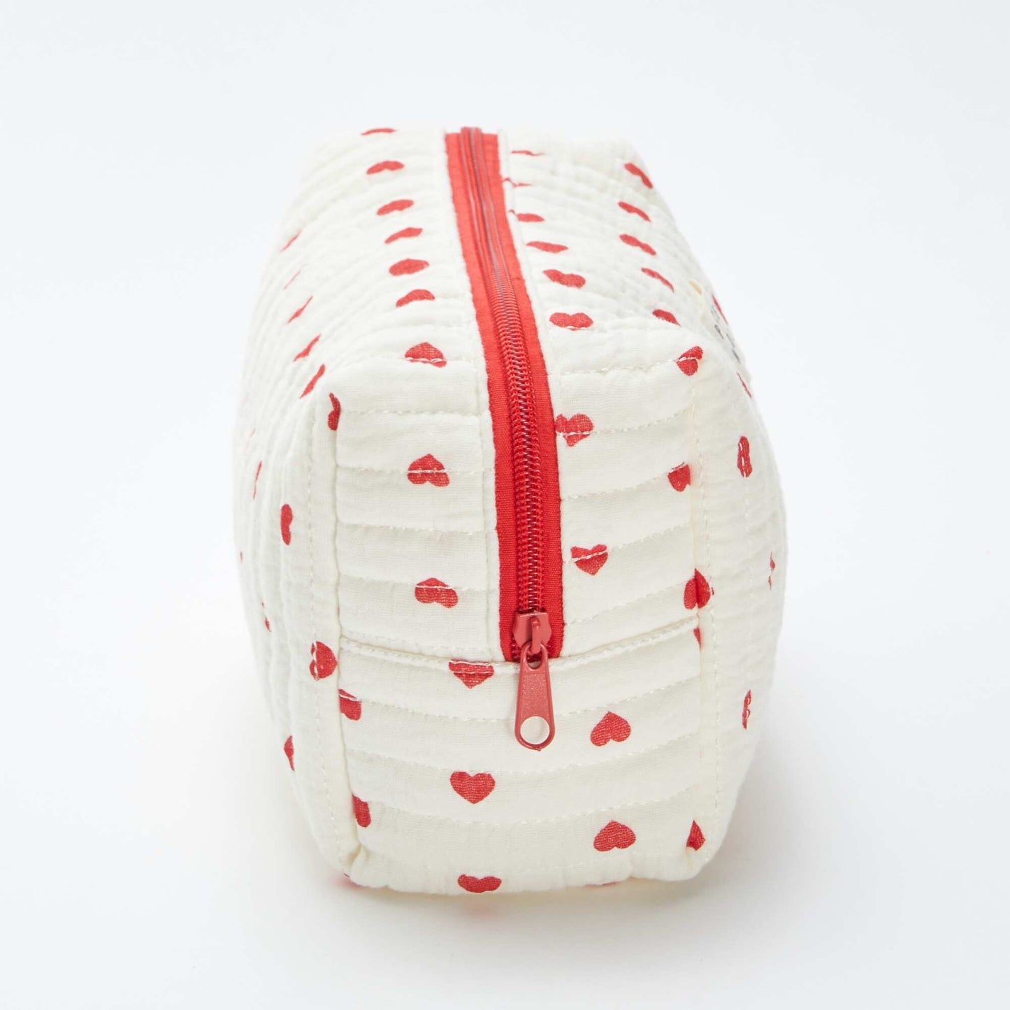Trousse de toilette en gaze de coton ROUGE