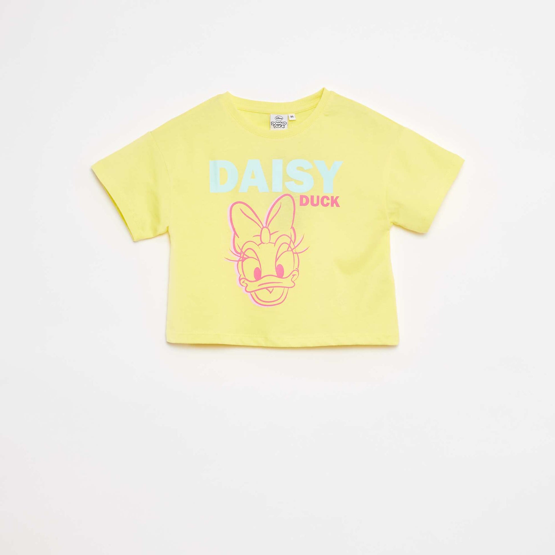 Tee-shirt crop top 'Daisy' JAUNE