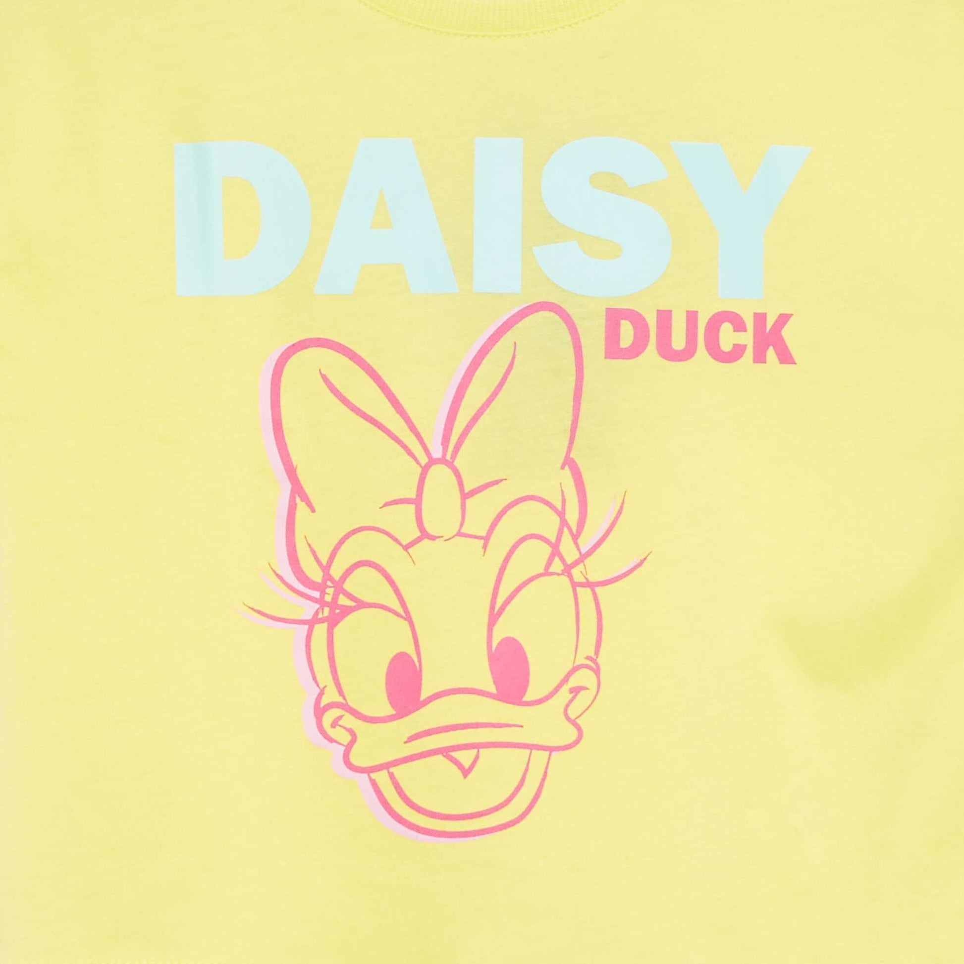 Tee-shirt crop top 'Daisy' JAUNE