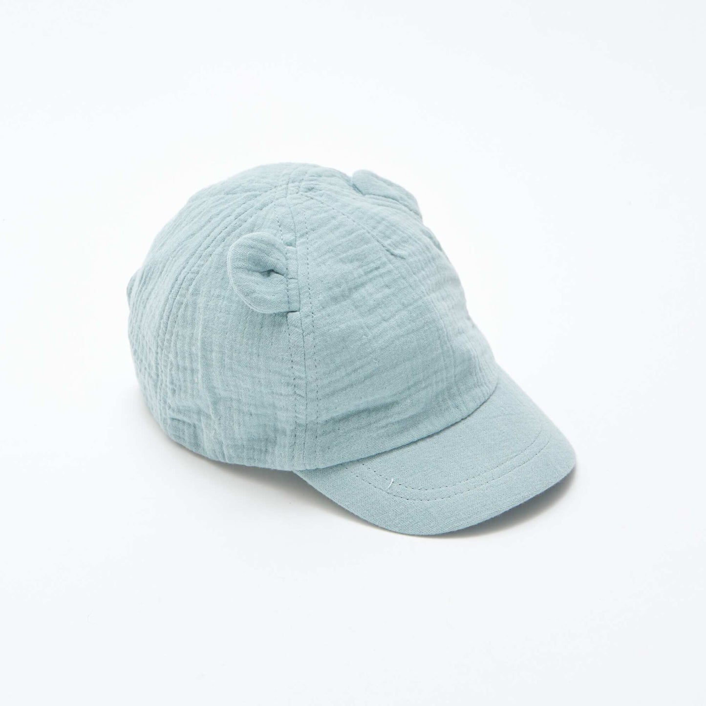 Casquette en gaze de coton avec oreilles fantaisies BLEU