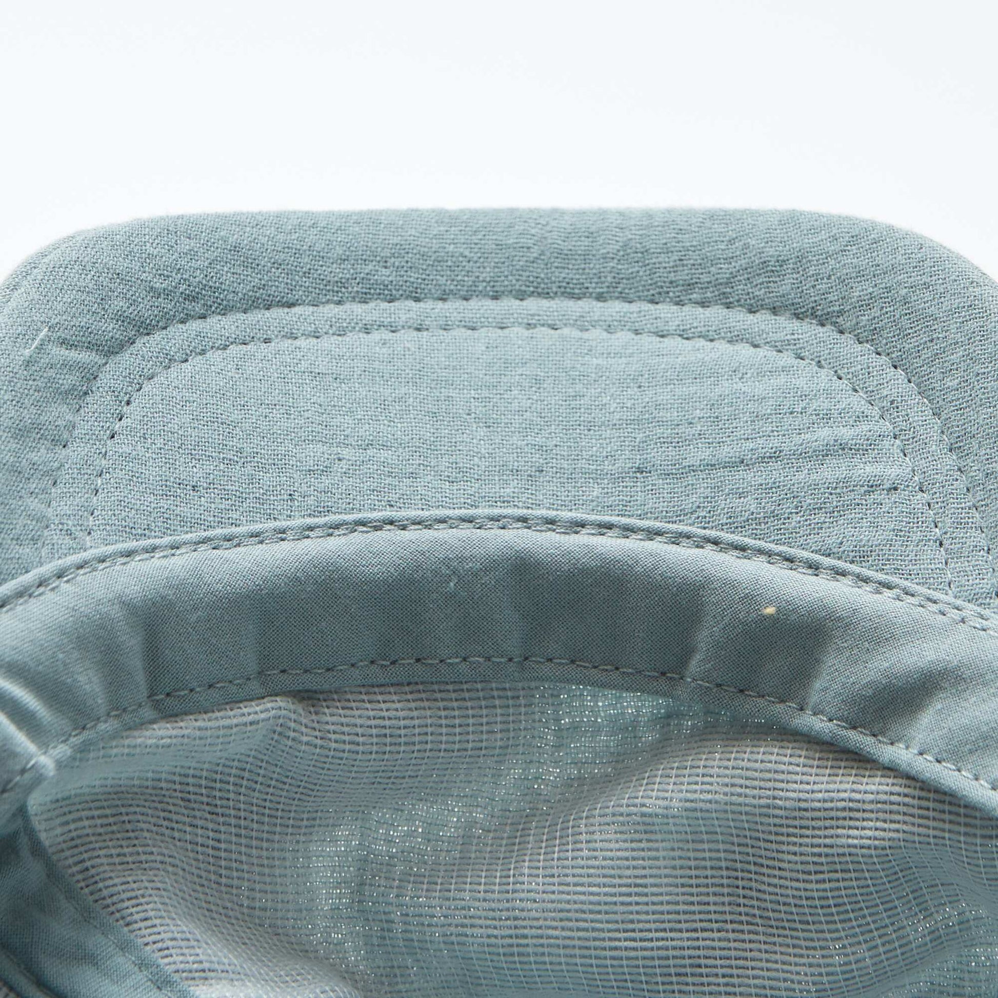 Casquette en gaze de coton avec oreilles fantaisies BLEU