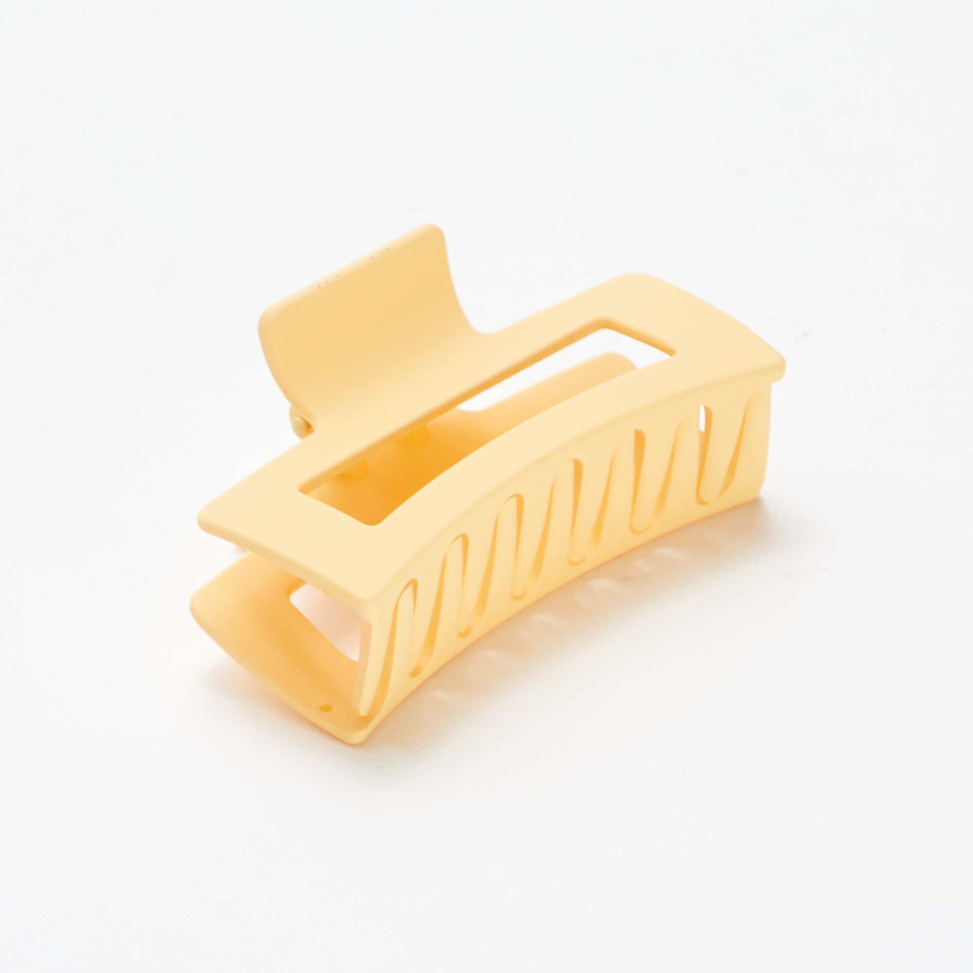 Lot de 2 pinces crabe forme rectangle JAUNE