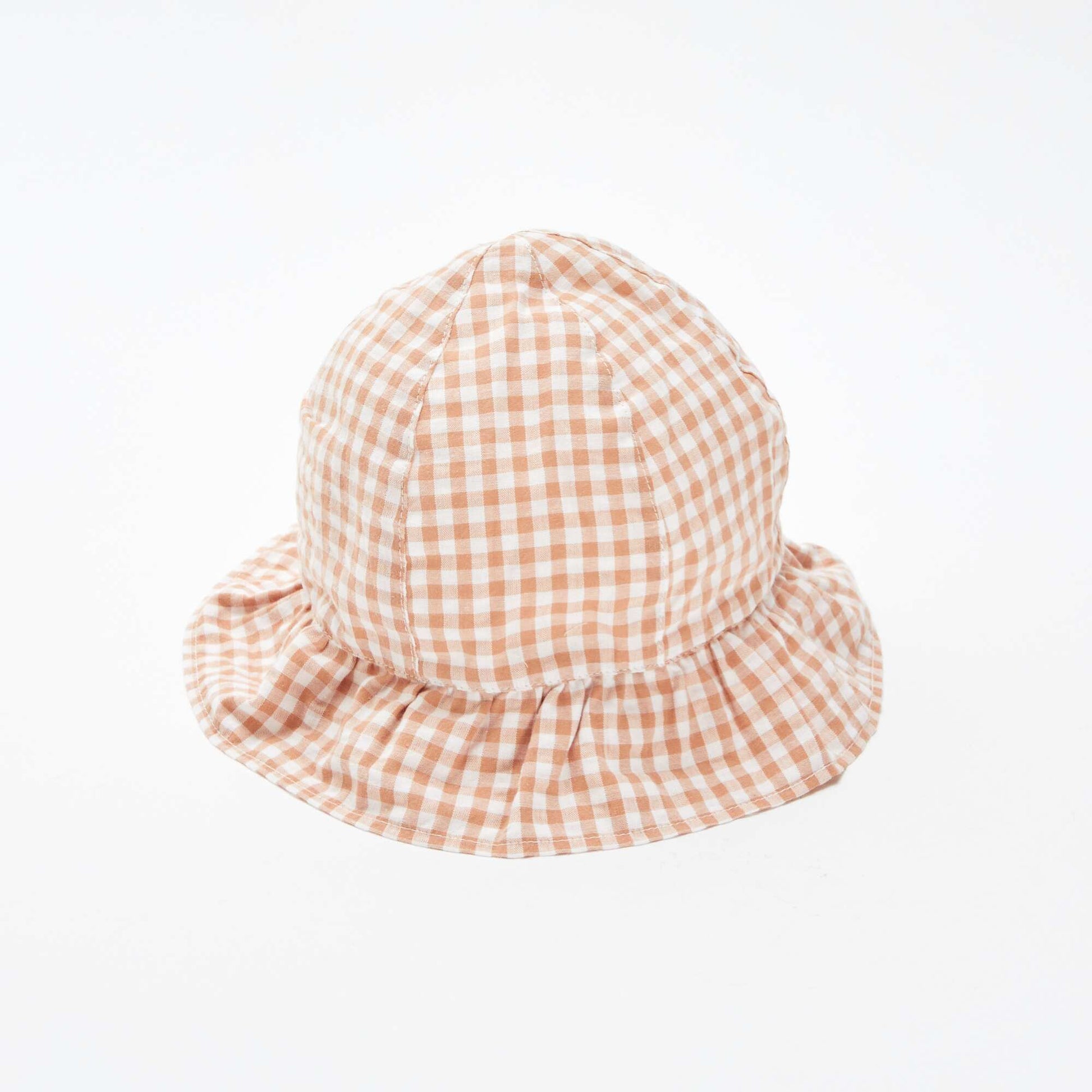 Bob volanté avec imprimé vichy BEIGE