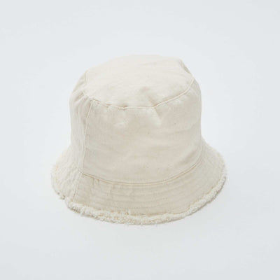 Bob undyed avec finition frangée BLANC