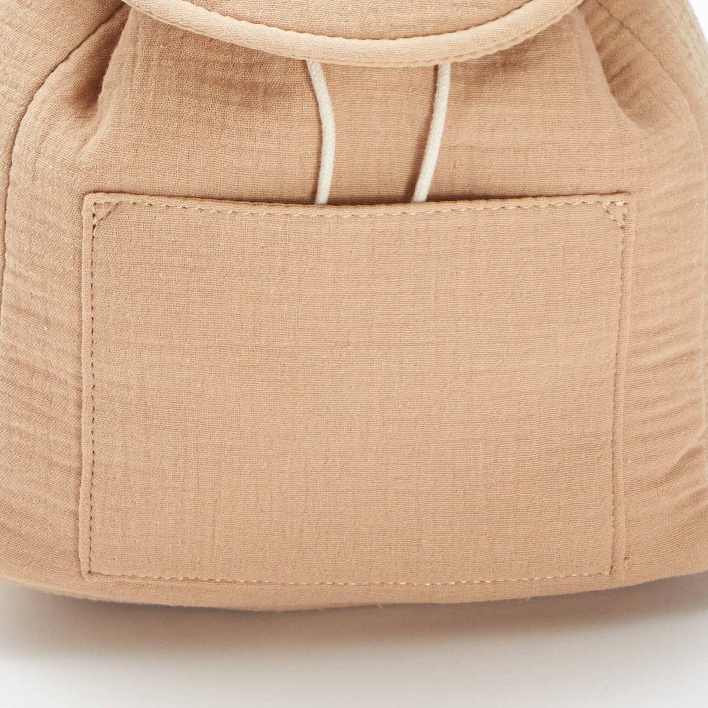 Sac à dos en gaze de coton BEIGE