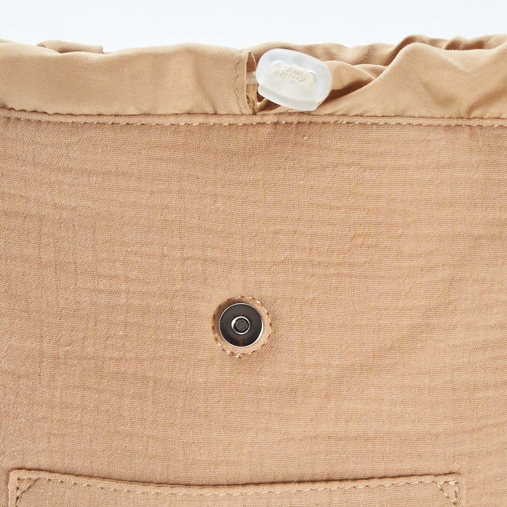 Sac à dos en gaze de coton BEIGE