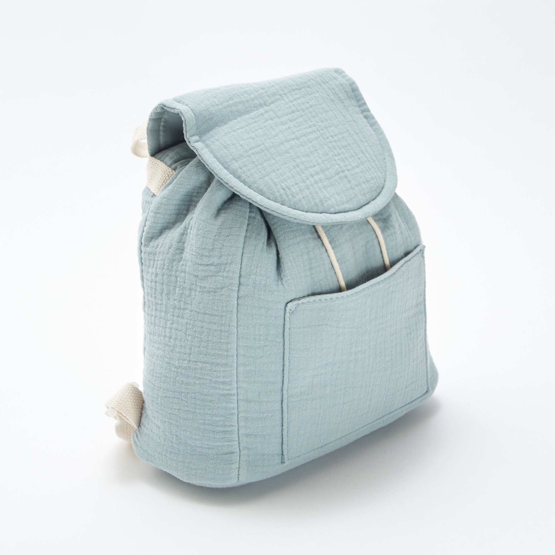 Sac à dos en gaze de coton BLEU