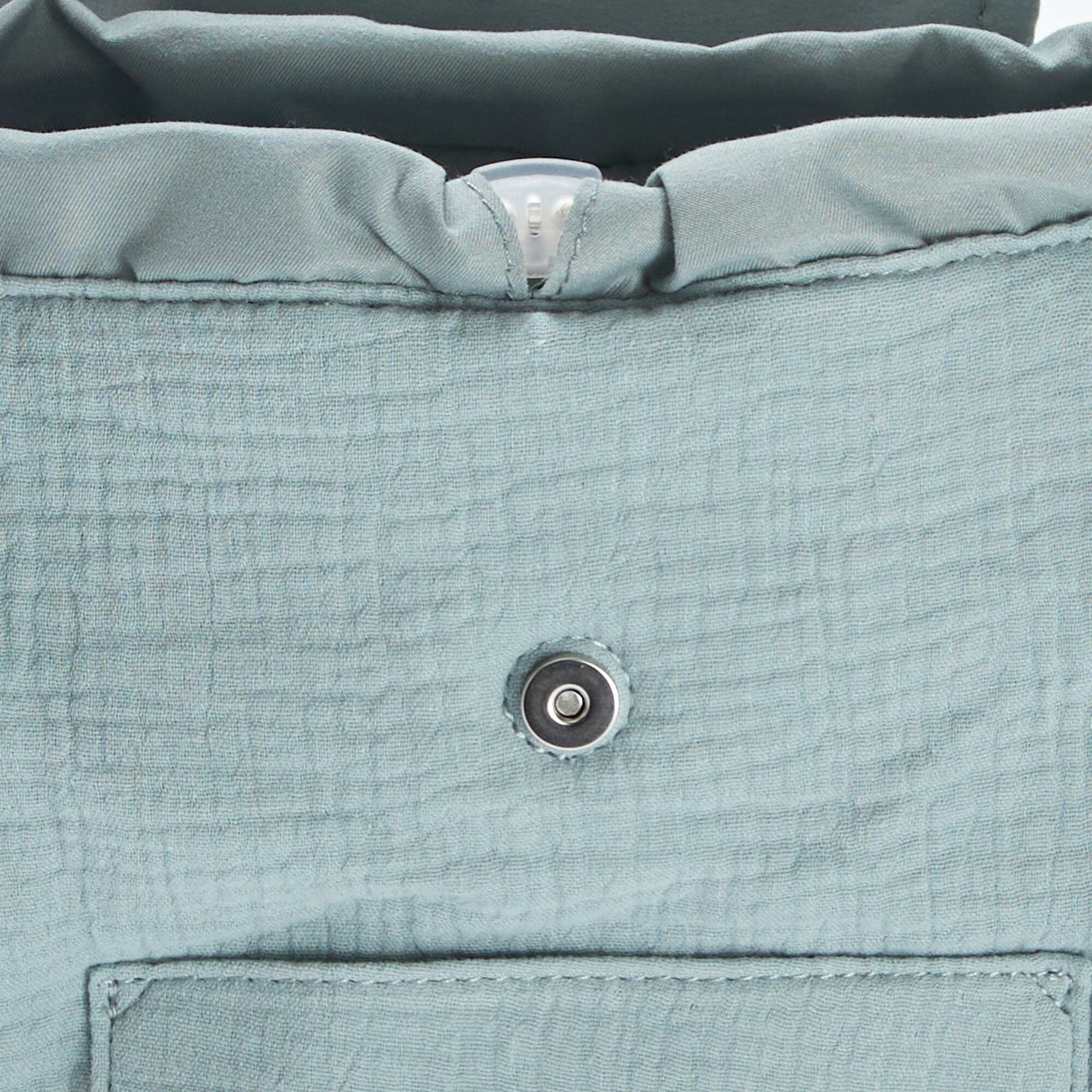 Sac à dos en gaze de coton BLEU