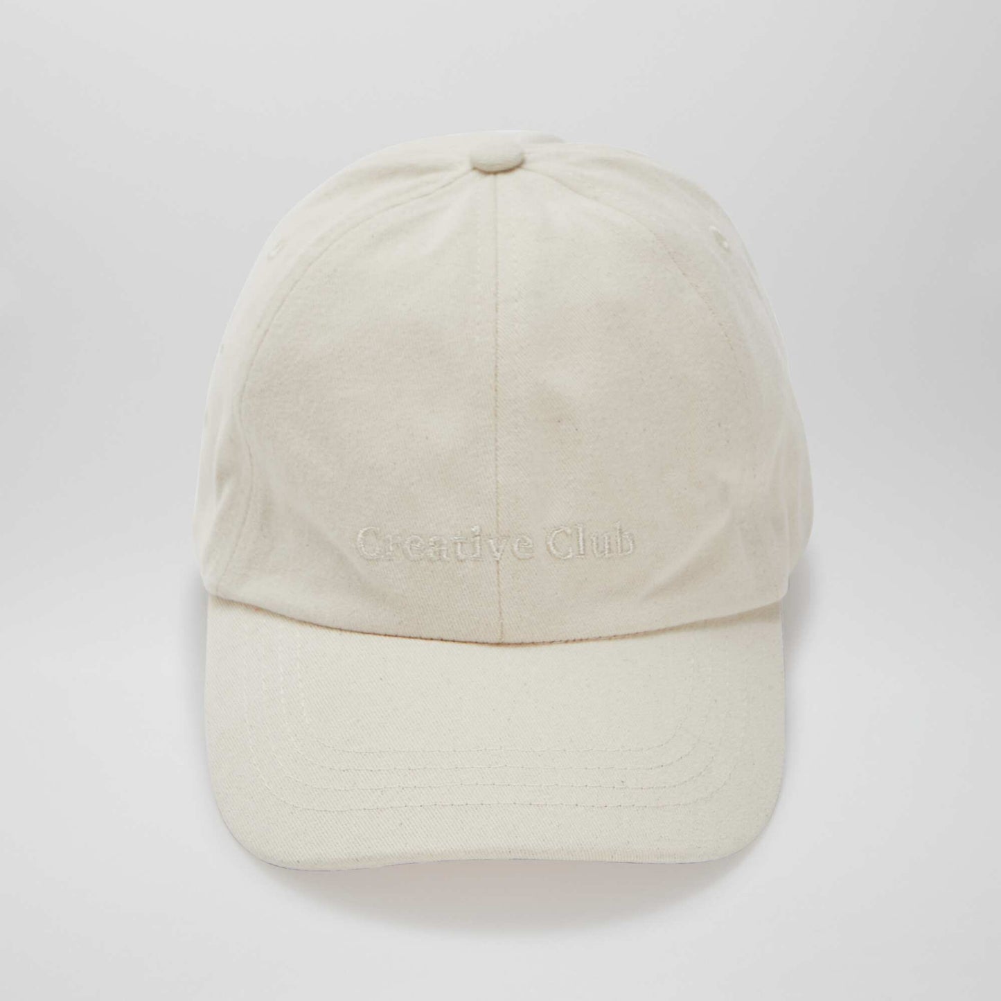 Casquette baseball en coton CRèME