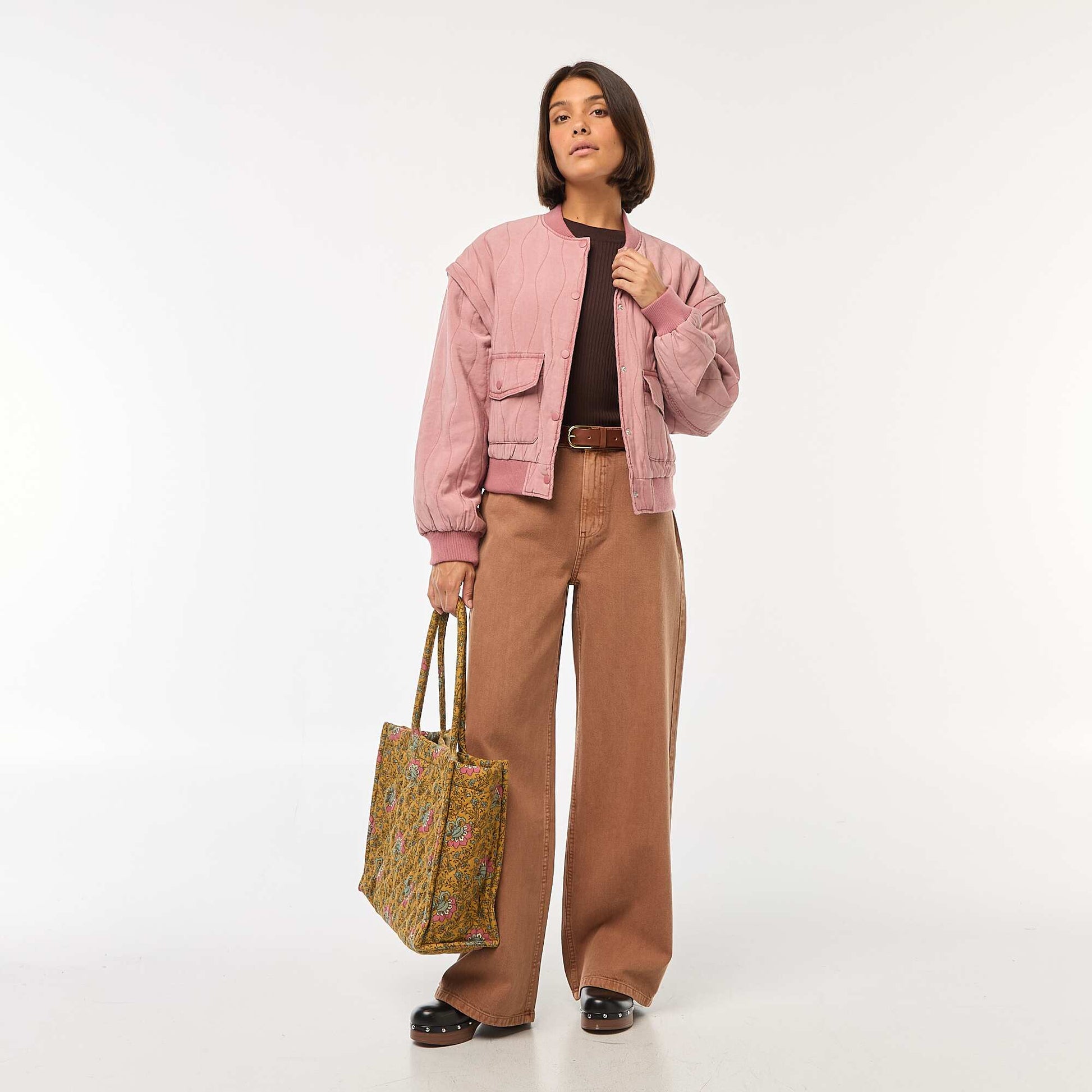 Veste matelassée 2 en 1 avec manches amovibles ROSE