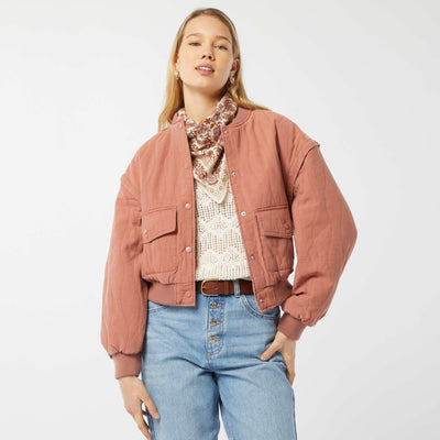 Veste matelassée 2 en 1 avec manches amovibles ROSE